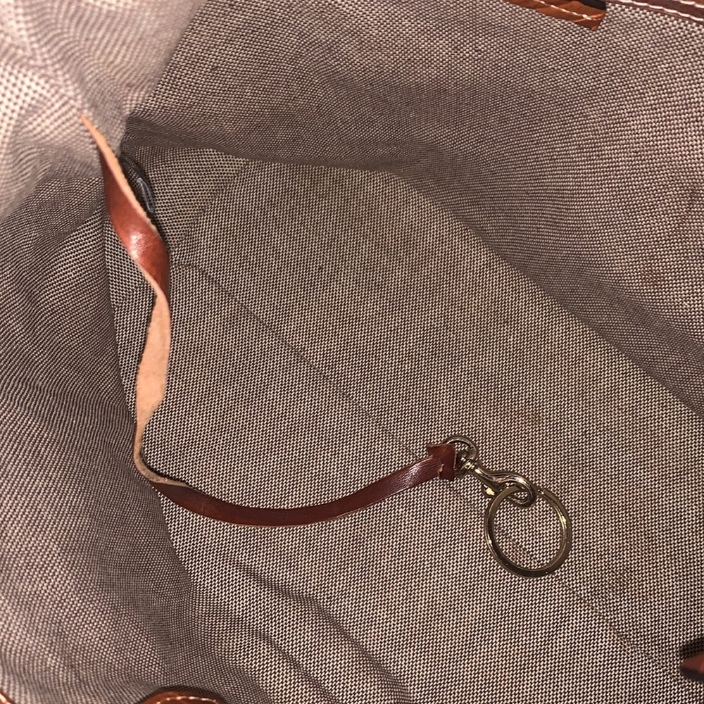 DOONEY & BOURKE LARGE FLORENTINE BROWN ZEBRA PRINT LEATHER HANDBAG - Picture 15 of 15